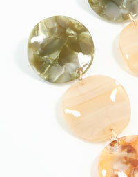 Gold Neutral Circle Drop Earrings - link has visual effect only