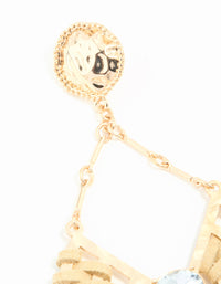 Gold Swing Drop Earrings - link has visual effect only
