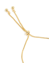 Gold Cubic Zirconia Floral Bracelet - link has visual effect only