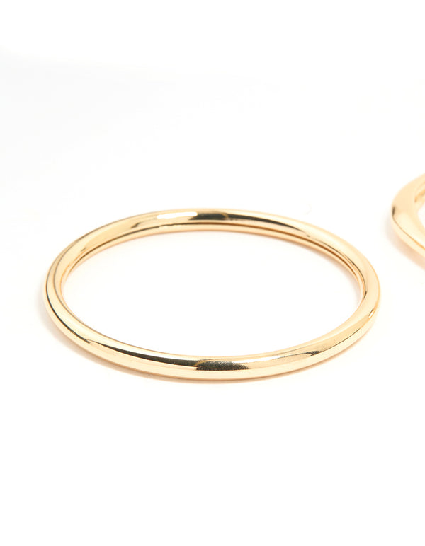 Gold Organic Bangles 2-Pack