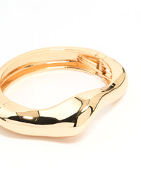 Gold Skinny Wave Wrist Cuff - link has visual effect only
