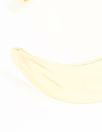 Gold Hammered Wavy Wrist Cuff - link has visual effect only