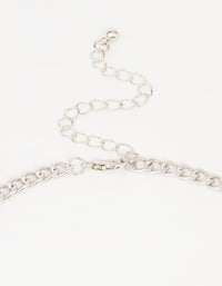 Silver Chain Fringe Necklace - link has visual effect only