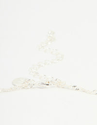Silver Plated Letter K Heart Locket Necklace - link has visual effect only