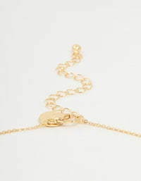 Gold Plated Cubic Zirconia Scorpio Circle Necklace - link has visual effect only