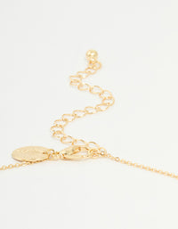Gold Plated Cubic Zirconia Virgo Circle Necklace - link has visual effect only