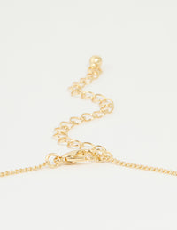 Gold Plated Genuine Shell Letter A Flower Petal Necklace - link has visual effect only