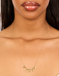Gold Plated Bubble Virgo Pendant Necklace - link has visual effect only