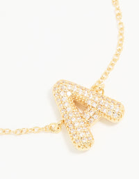 Gold Plated Cubic Zirconia Bubble A Pavé Toggle Bracelet - link has visual effect only