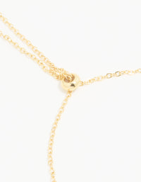 Gold Plated Cubic Zirconia Bubble J Pavé Toggle Bracelet - link has visual effect only