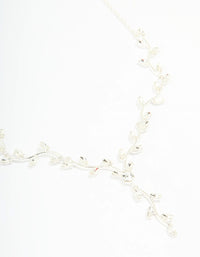 Silver Diamante Vine Lariat Necklace - link has visual effect only