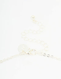 Silver Diamante Vine Lariat Necklace - link has visual effect only