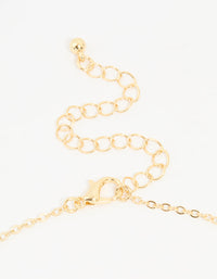 Gold Plated Diamante & Burgundy Flower Pendant Necklace - link has visual effect only