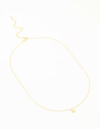 Gold Plated Brass Mini Bubble Letter L Pendant Necklace - link has visual effect only