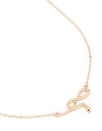 Gold Infinity Snake Necklace - link has visual effect only