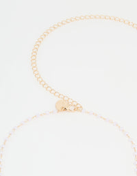 Gold Pearl Body Chain - link has visual effect only