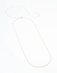 Silver Diamante Waist Chain - link has visual effect only