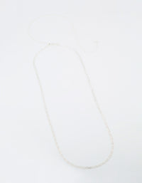 Silver Layered Waist Chain - link has visual effect only