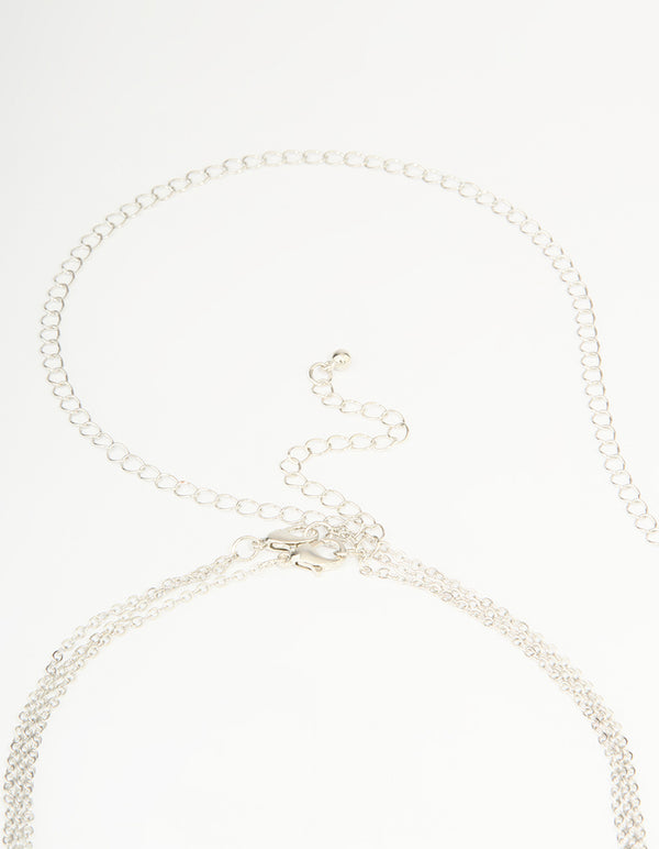 Silver Cubic Zirconia Body Chain