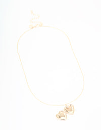 Rose Gold Plated Heart Locket Necklace - link has visual effect only