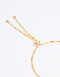 Gold Plated Cubic Zirconia Flower Toggle Bracelet - link has visual effect only