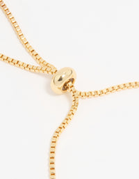Gold Plated Cubic Zirconia Vine Toggle Bracelet - link has visual effect only