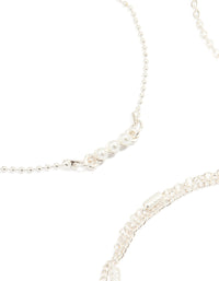 Silver Pearl & Diamante Bracelets 3-Pack - link has visual effect only