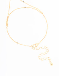 Gold Fine Chain Hand Chain - link has visual effect only
