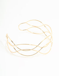 Gold Twisted Arm Cuff - link has visual effect only