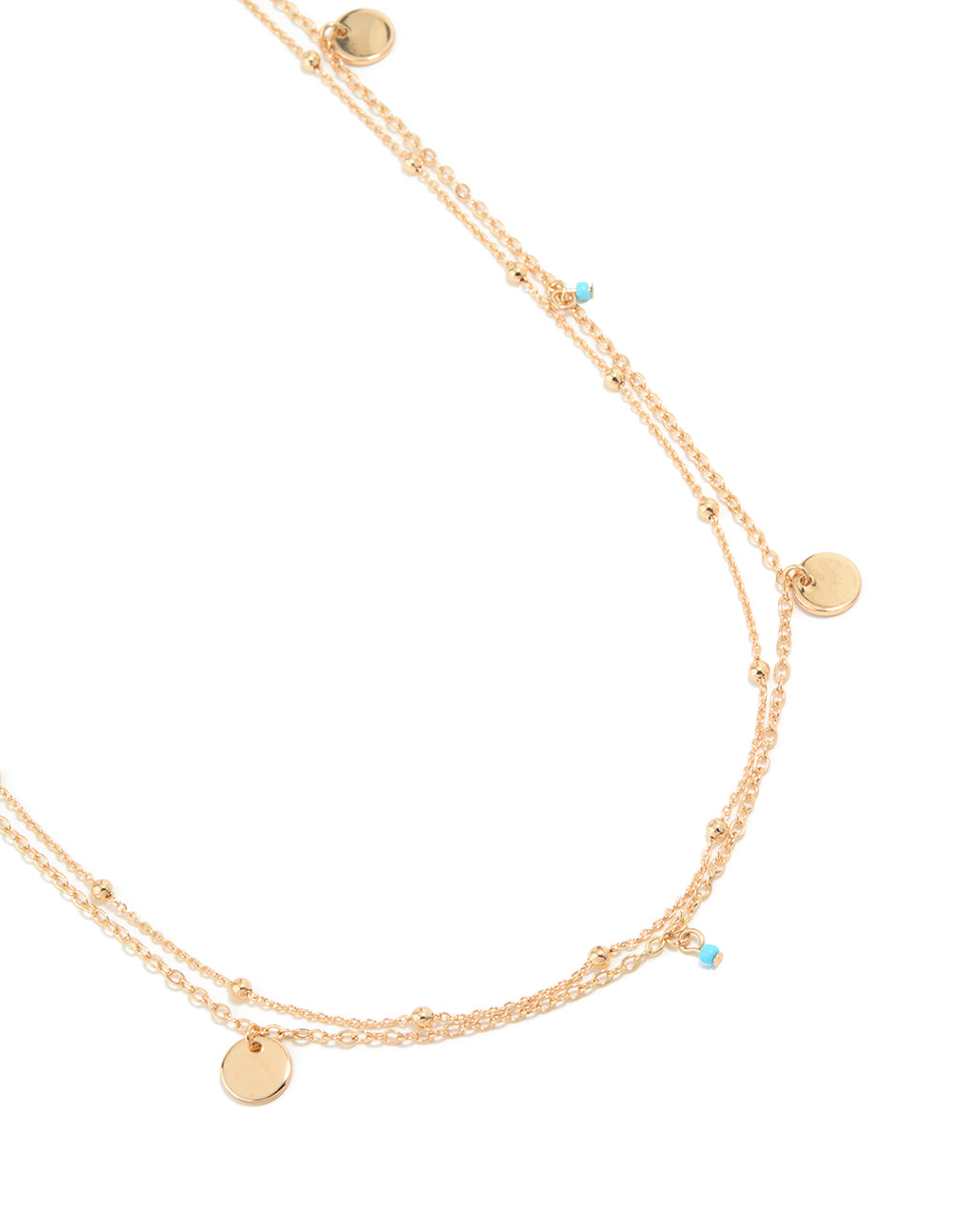 Gold Turquoise Bead Waist Chain