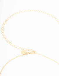 Gold Diamante & Ball Waist Chain - link has visual effect only