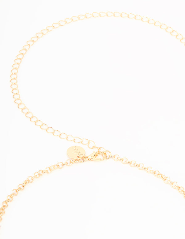 Gold Cowry Shell & Starfish Charm Waist Chain