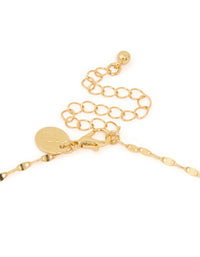 Gold Plated Diamante Cross Y-Necklace - link has visual effect only