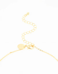 Gold Plated Cubic Zirconia Fine Chain Drop Y-Necklace - link has visual effect only
