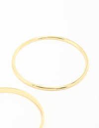 Gold Plated Smooth Bangles 2-Pack - link has visual effect only