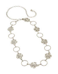 Silver Circle & Flower Belt - link has visual effect only