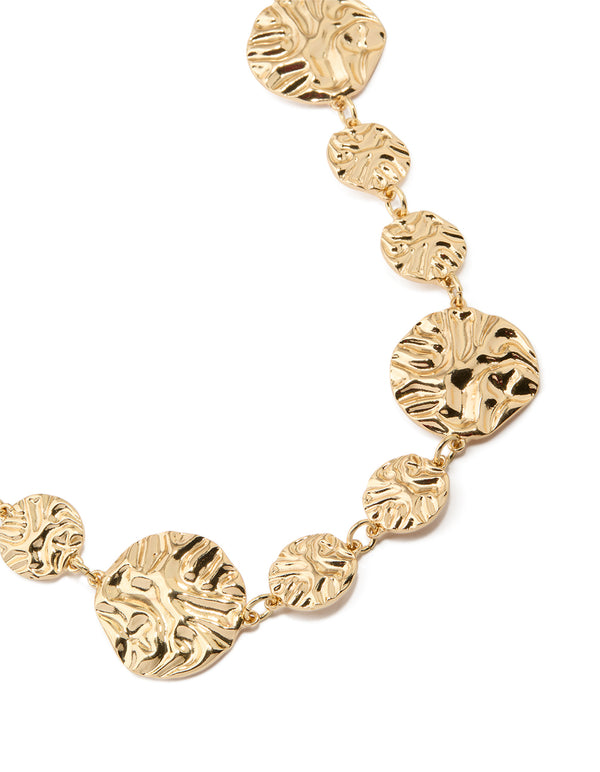 Gold Molten Mixed Coin Belt