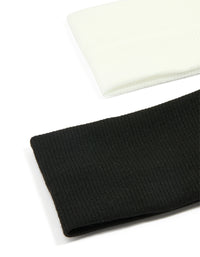 Ribbed Fabric Stretch Headbands 2-Pack - link has visual effect only