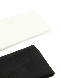 Ribbed Fabric Stretch Headbands 2-Pack - link has visual effect only