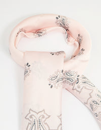 Pink & White Fabric Western Print Scarf - link has visual effect only