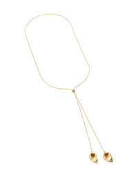 Gold Long Tulip Necklace - link has visual effect only