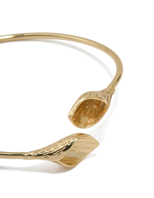 Gold Tulip Bangle