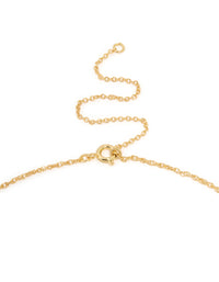 Gold Plated Brass Thin Twist Chain Necklace - link has visual effect only