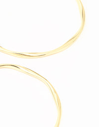 Gold Plated Twist Bangles 3-Pack - link has visual effect only