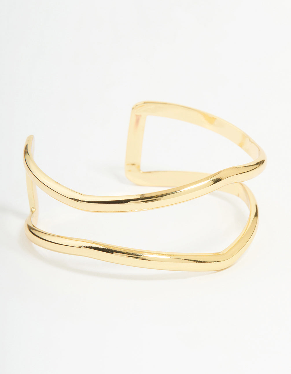 Gold Plated Open Wire Wrist Cuff