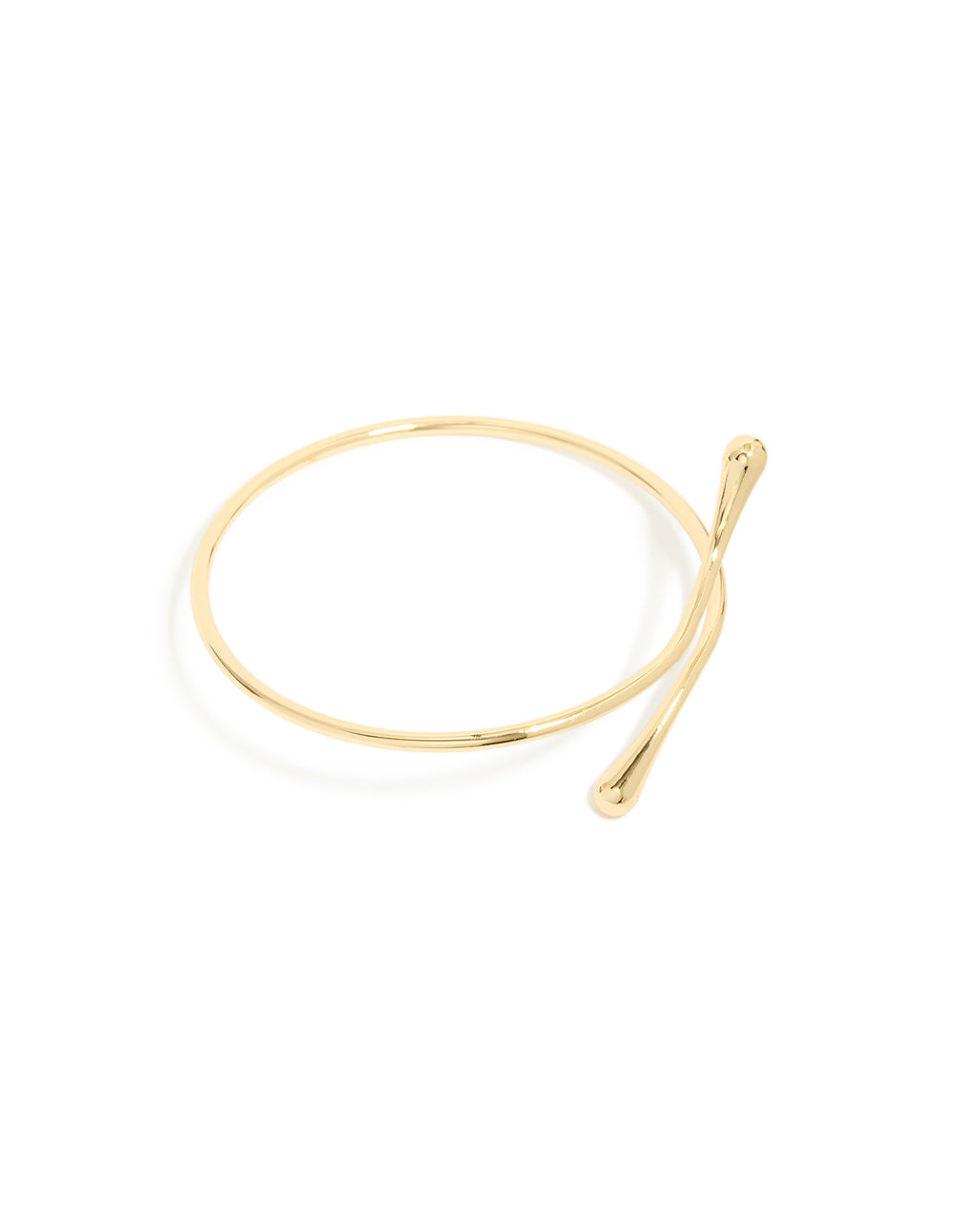 Gold Plated Molten Drop Arm Cuff