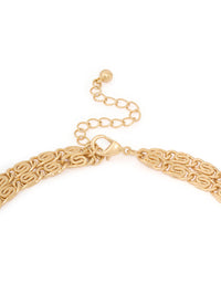 Gold Layered Barrel Y-Necklace - link has visual effect only