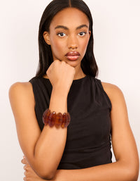 Neutral Beaded Flat Oval Layered Necklace - link has visual effect only