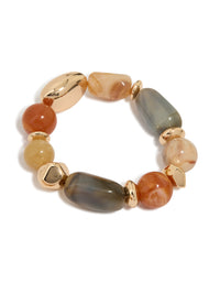 Mixed Beaded Stretch Bracelets 2-Pack - link has visual effect only