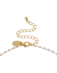 Gold Plated Pearl Letter C Necklace - link has visual effect only